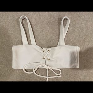 White bikini top